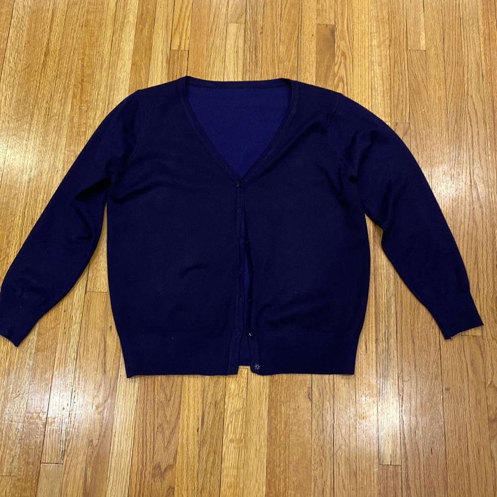 Navy cardigan